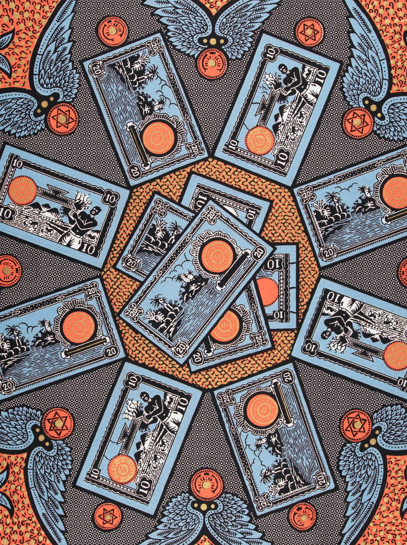 Wax hollandais | vl01290.130 | gold embellished - wax hollandais