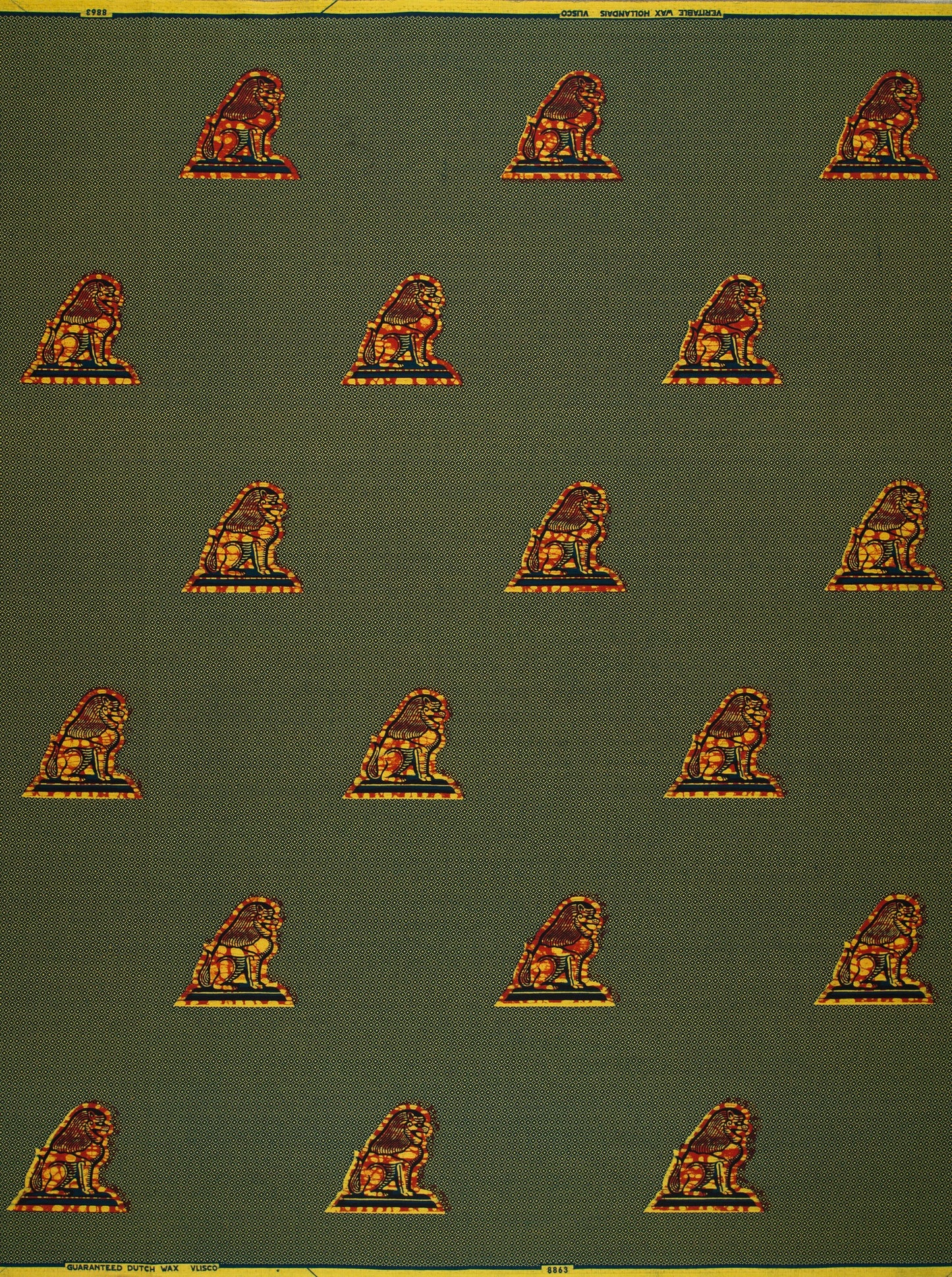 Wax Hollandais | VL08863.079 | I am sitting at my Gate, Lion of Judah, Lion's Head, The Force