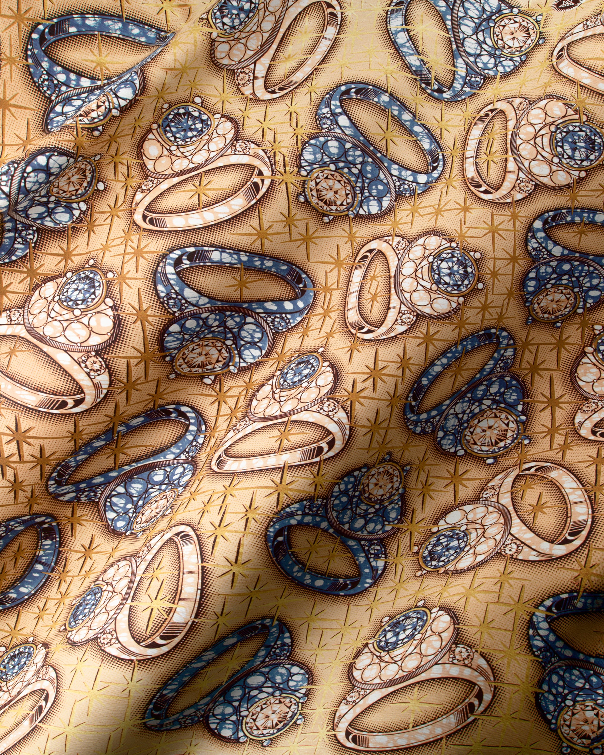 シラス Super-Wax | VLA2257.073 | Gold Embellished – Vlisco