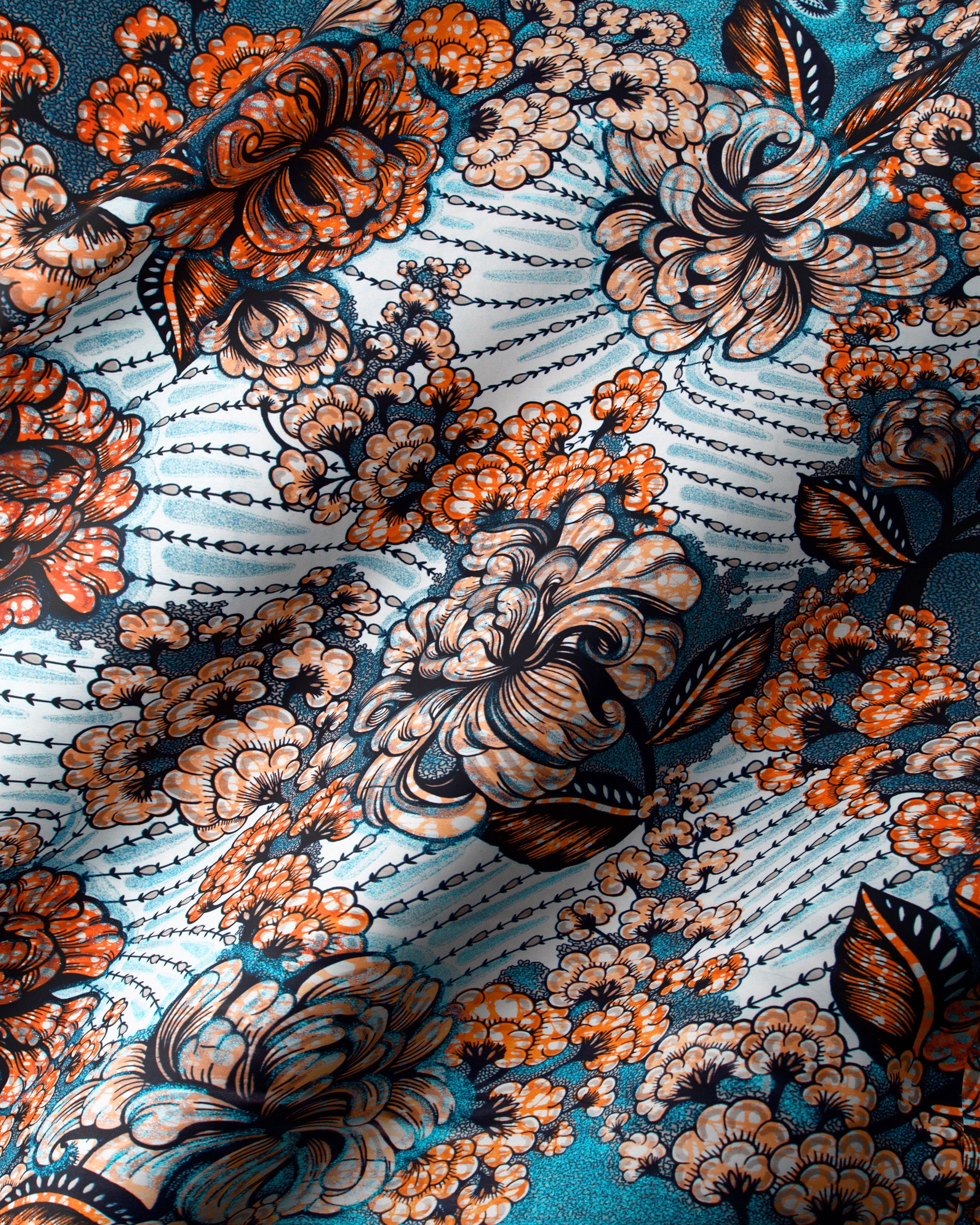 Grand Super-Wax | VLS3034.001 | Blue Glitter Embellished – Vlisco