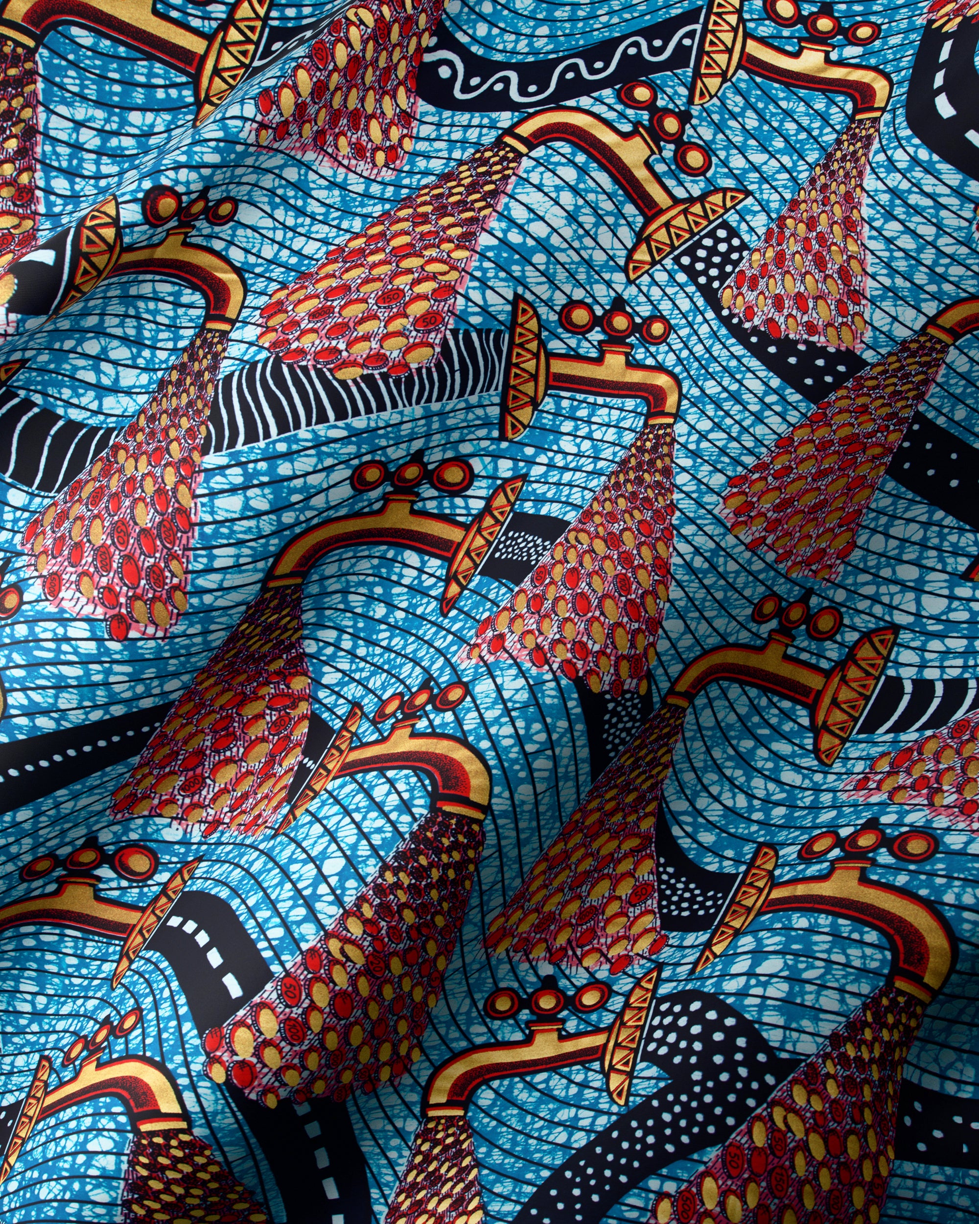 Super-Wax | VLS3071.007 | Gold Embellished – Vlisco