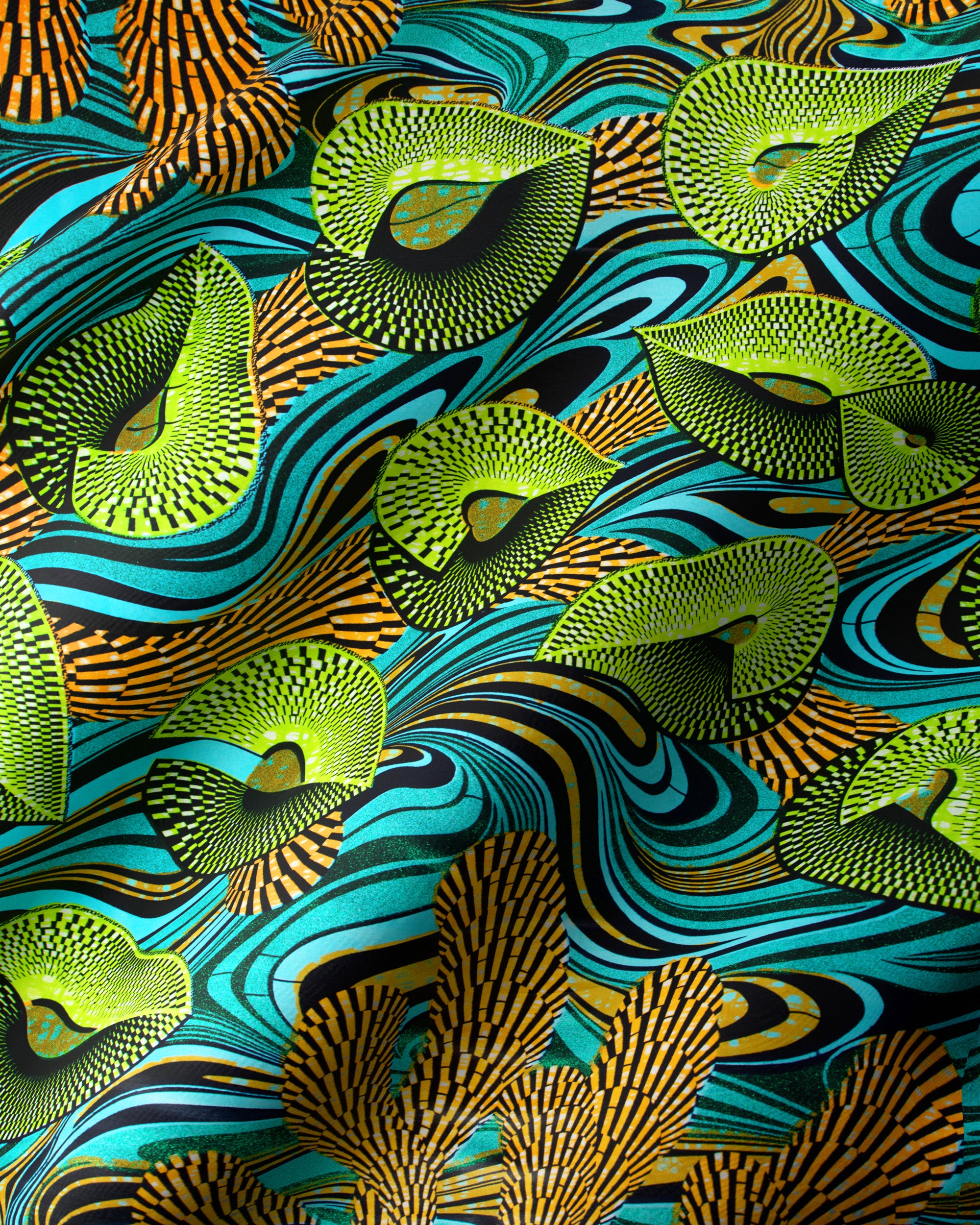 Grand Super-Wax | VLS6997.002 | Green Glitter Embellished – Vlisco