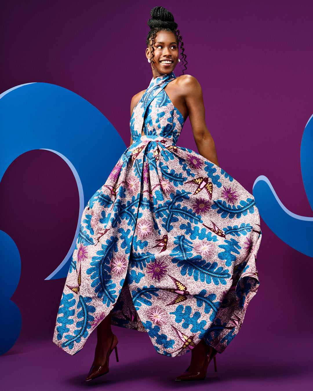 Satin Royal | VLW1252.001 | Gold Embellished