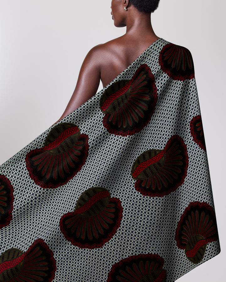 Wax Hollandais | VL00012.200 | Régime de bananes, Casque, Kimba, Coquillage