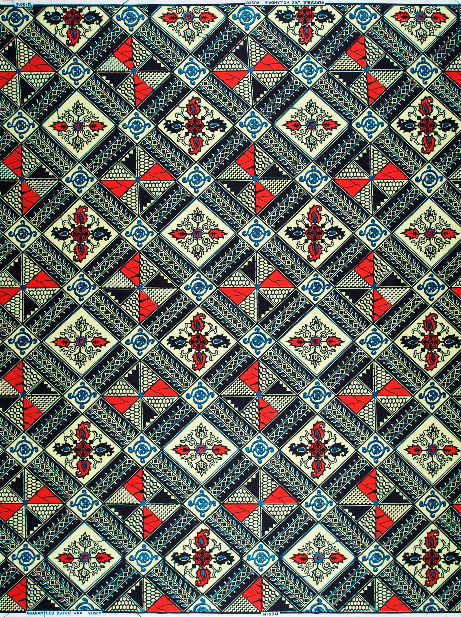 Wax Hollandais | VL00014.398 | Royal Blue Embellished