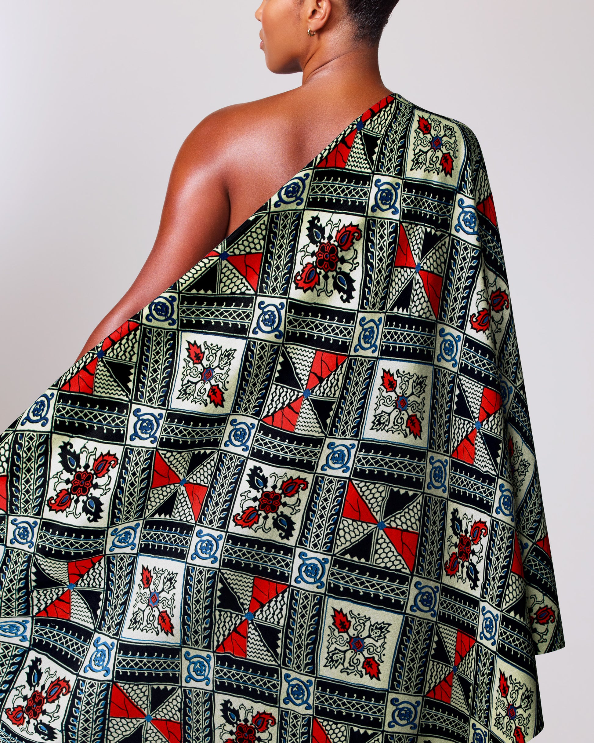 Wax Hollandais | VL00014.398 | Royal Blue Embellished