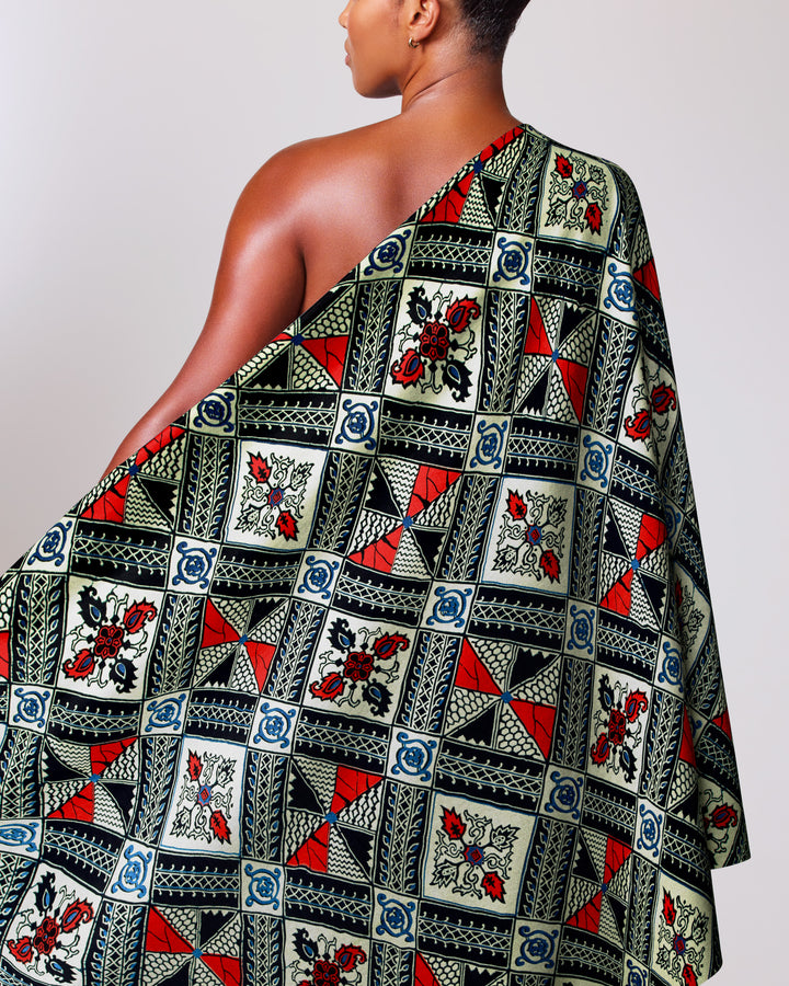 Wax Hollandais | VL00014.398 | Royal Blue Embellished