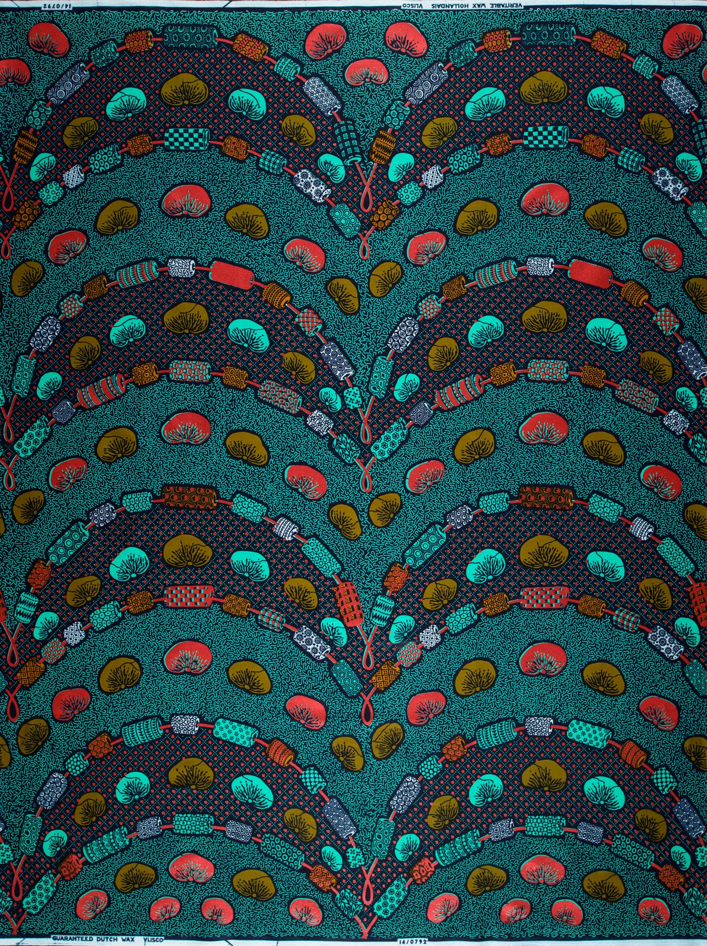 Wax Hollandais | VL00792.276 | Akplekan, Akplekan Necklace, Beads, Necklace, Necklace Tomato, Odo Chain, Tomatoes