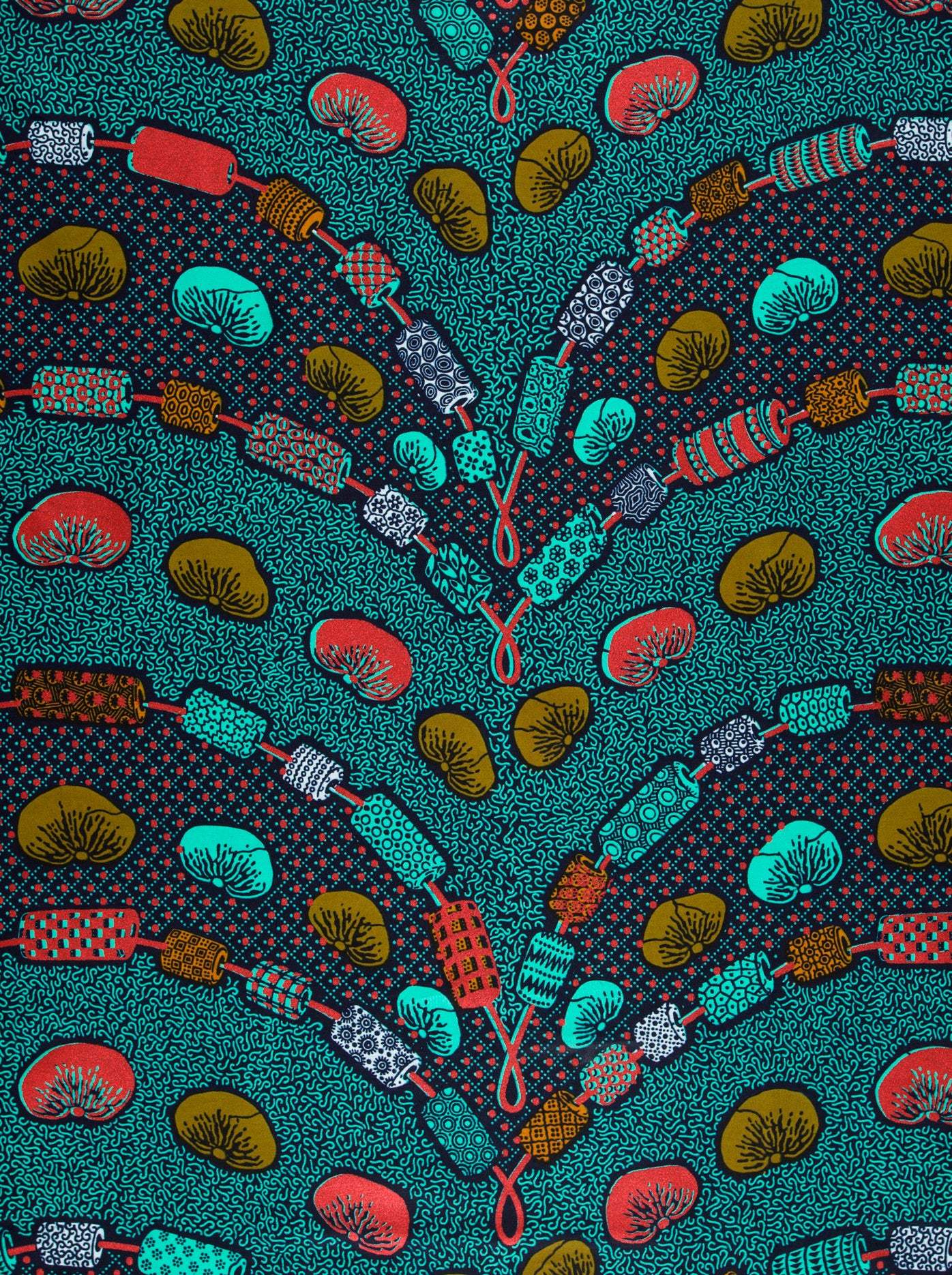 Wax Hollandais | VL00792.276 | Akplekan, Akplekan Necklace, Beads, Necklace, Necklace Tomato, Odo Chain, Tomatoes