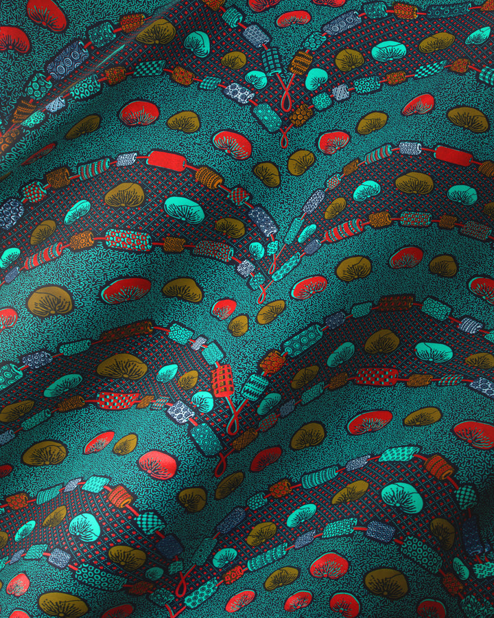 Wax Hollandais | VL00792.276 | Akplekan, Akplekan Necklace, Beads, Necklace, Necklace Tomato, Odo Chain, Tomatoes