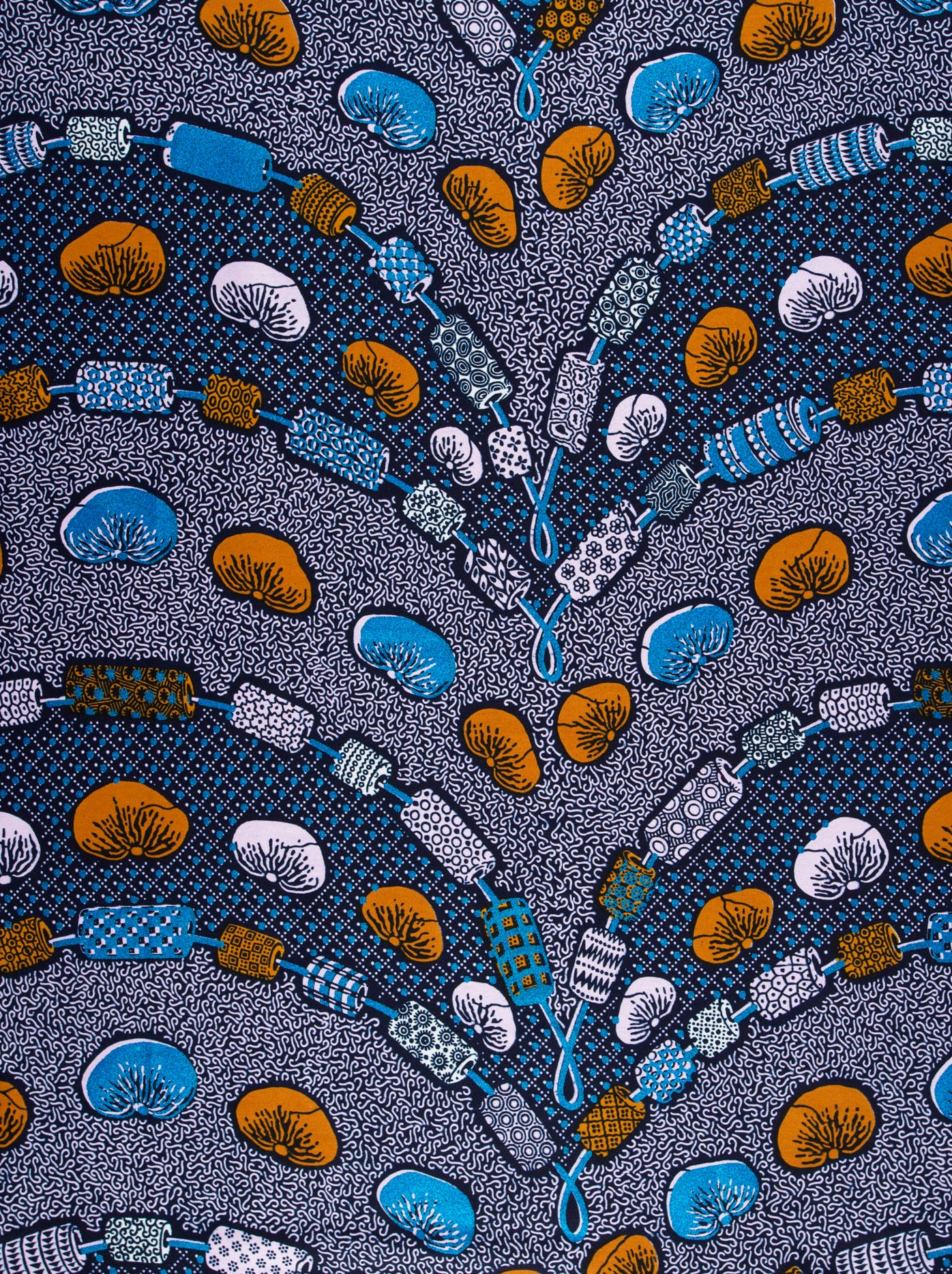 Wax Hollandais | VL00792.277 | Royal Blue Embellished