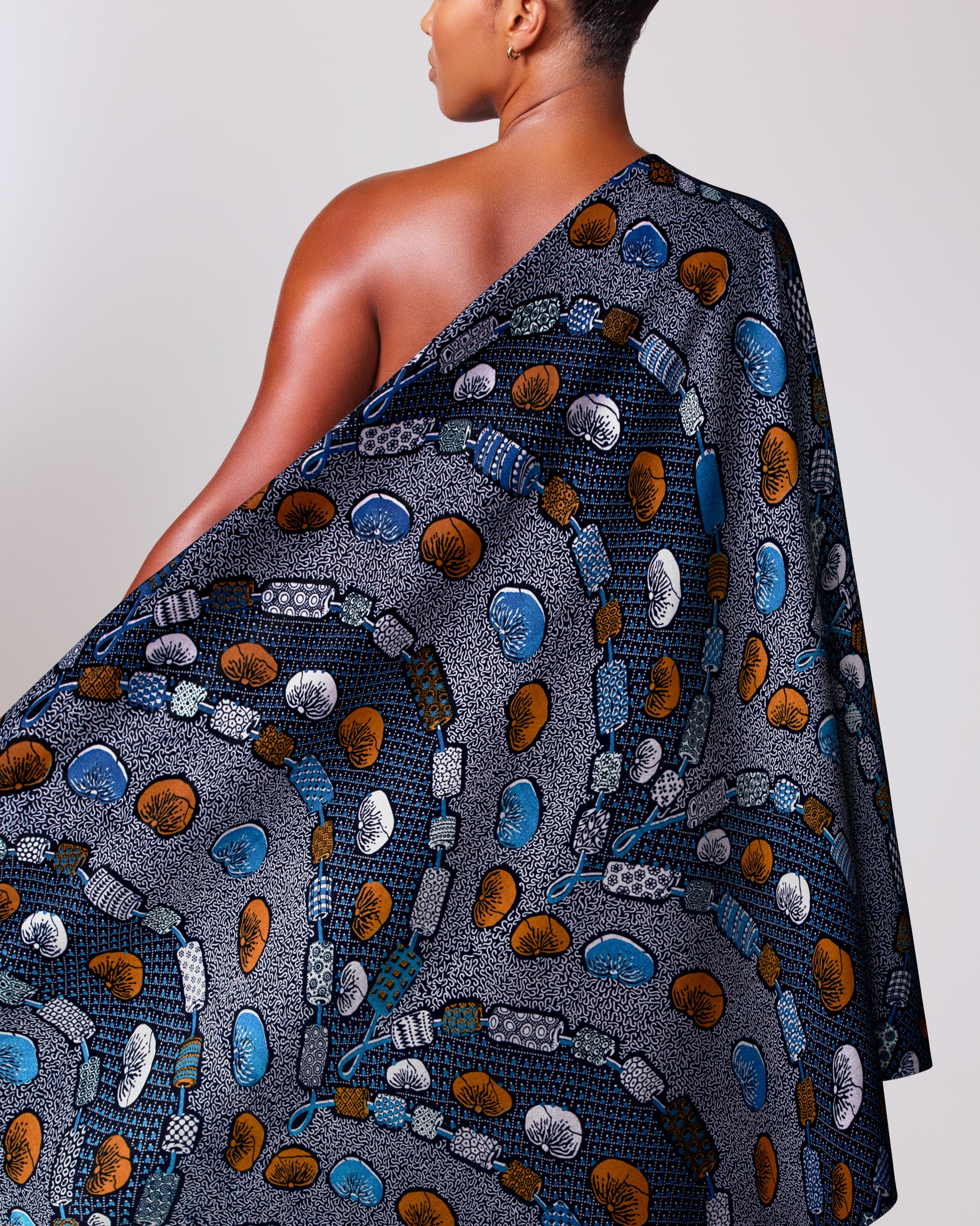 Wax Hollandais | VL00792.277 | Royal Blue Embellished