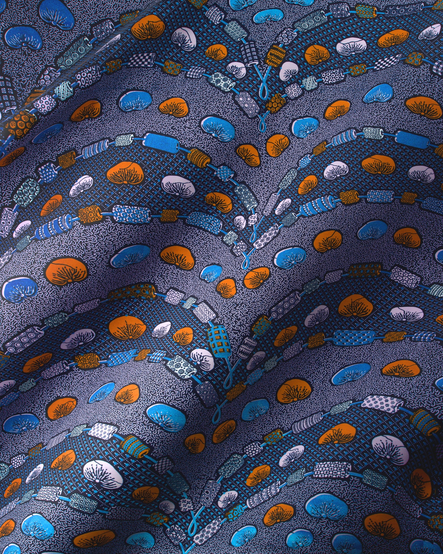 Wax Hollandais | VL00792.277 | Royal Blue Embellished