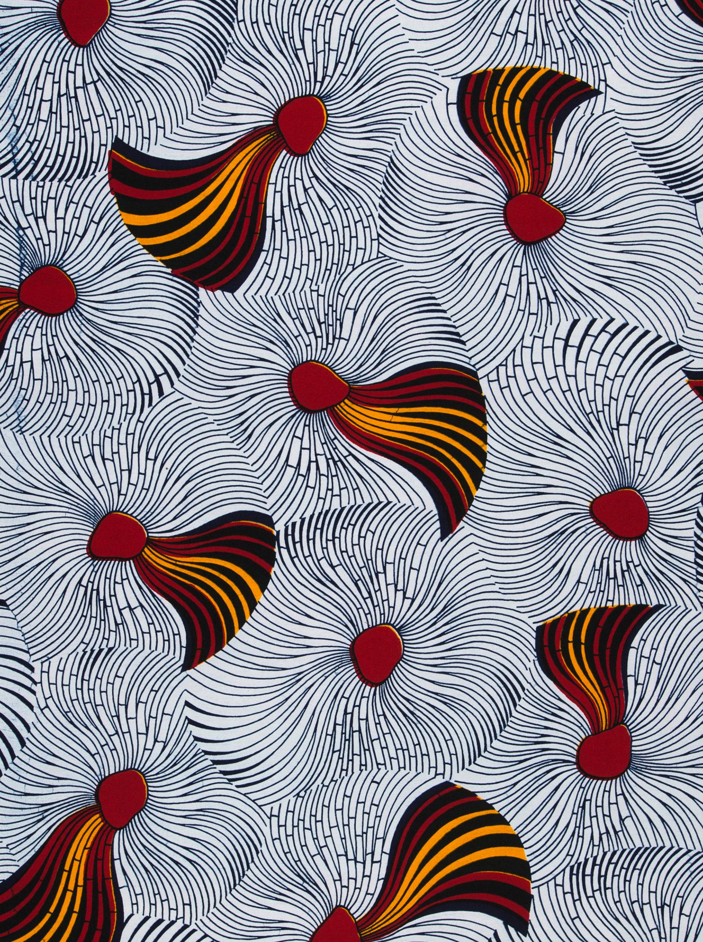 African Wax Print Fabric Wax Hollandais VL03586.096 in English Gold showcasing vibrant design