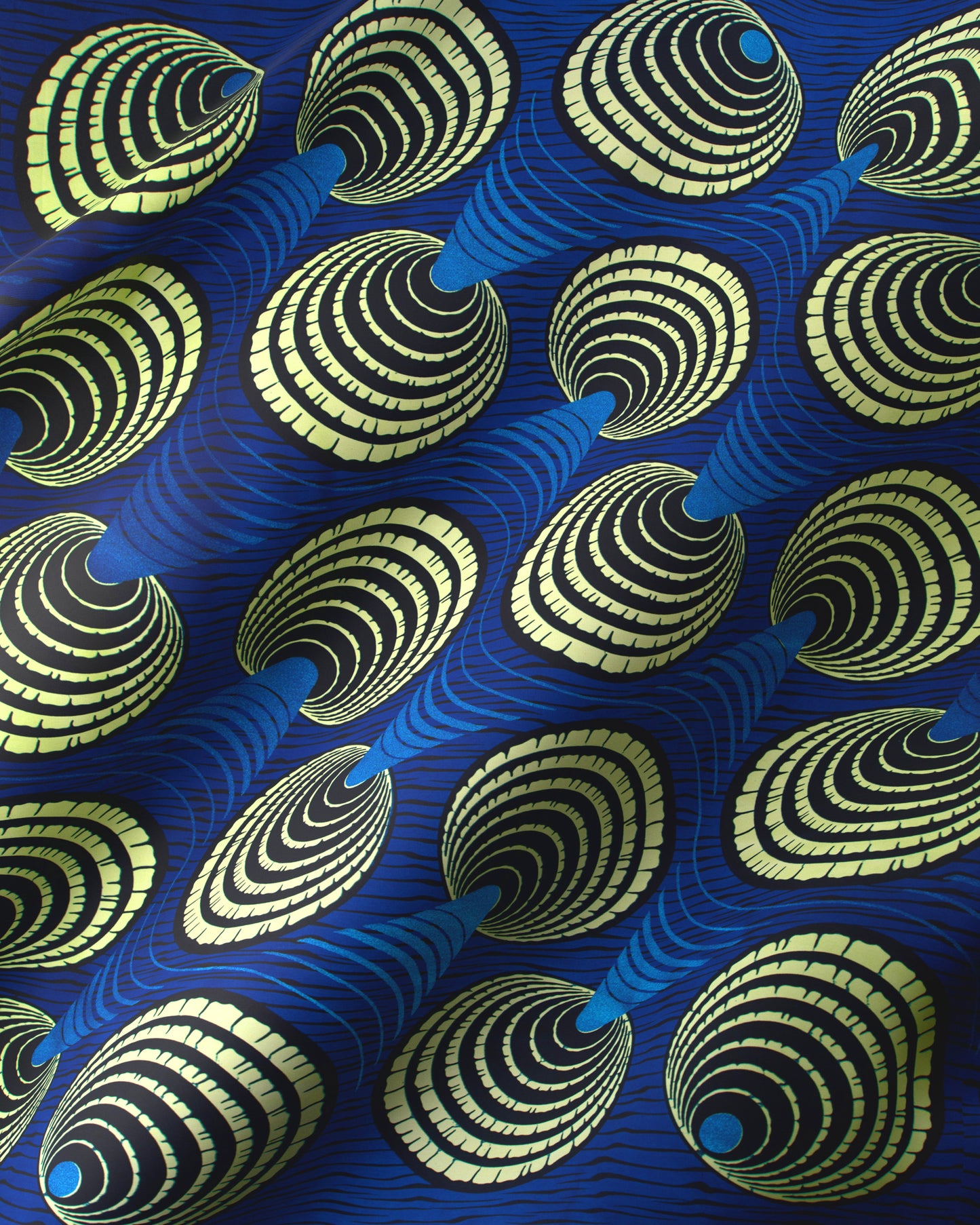 Wax Hollandais | VL03636.194 | Royal Blue Embellished