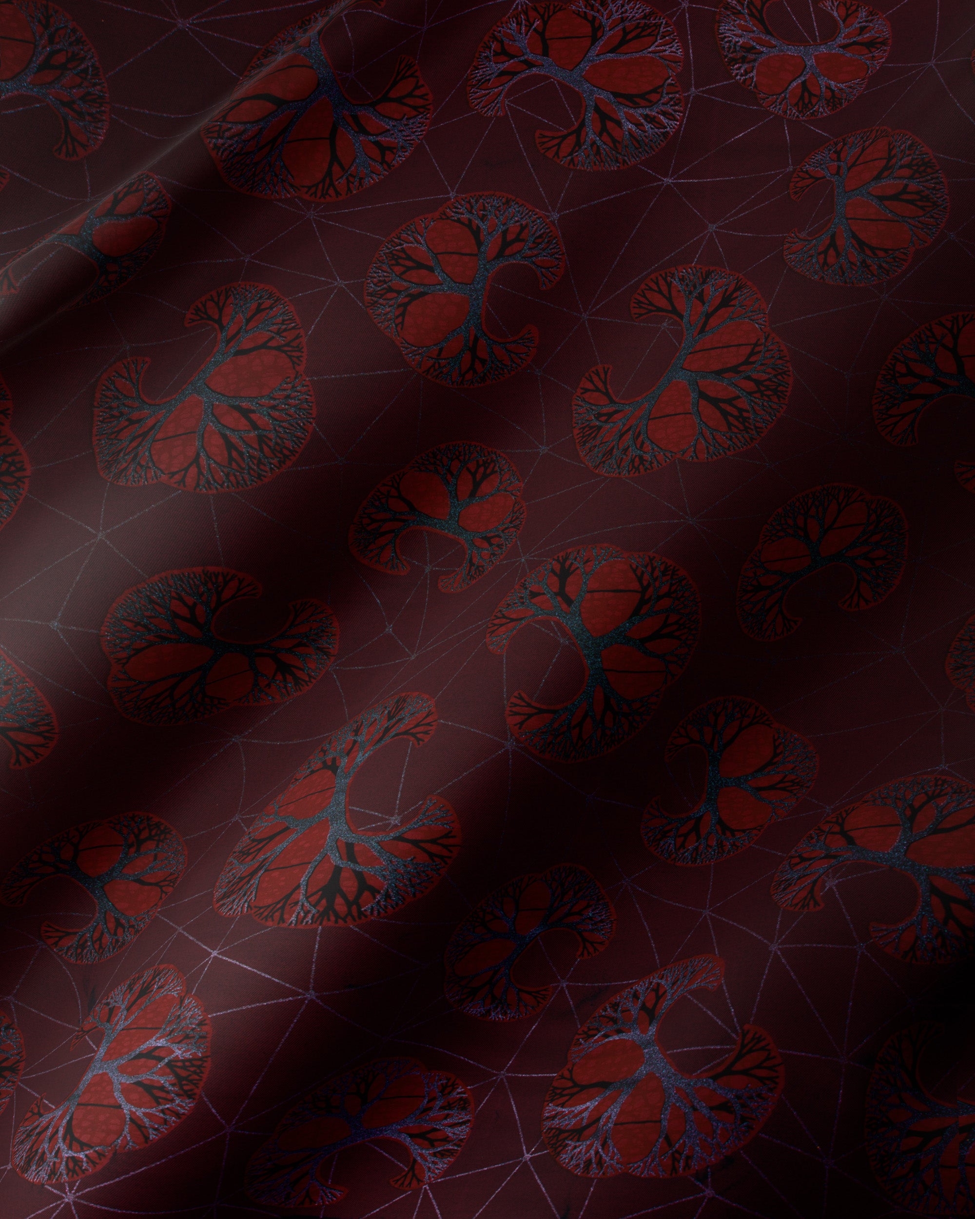 Sky Wax | VL05124.156 | Red-Green Pearl Embellished – Vlisco
