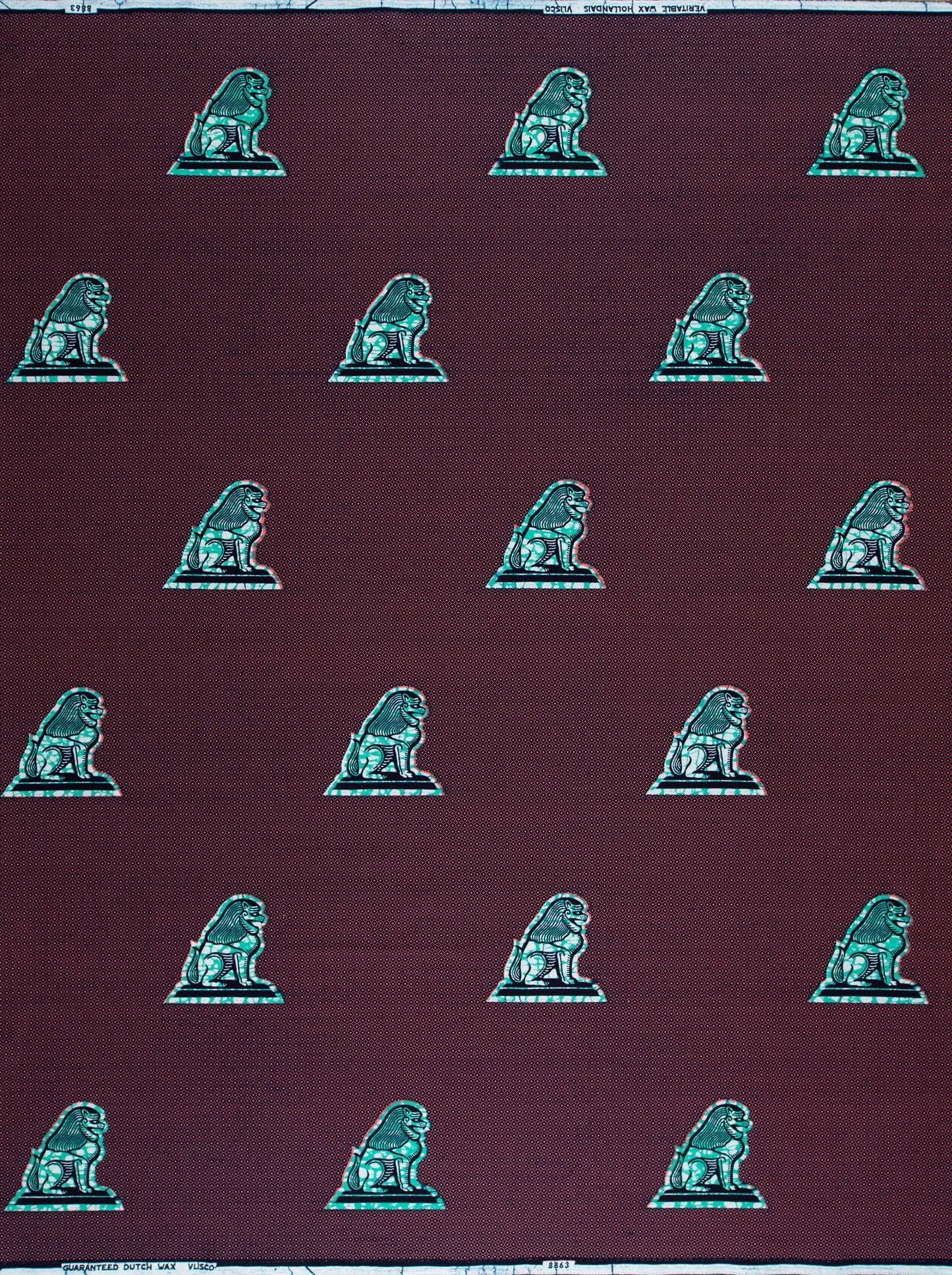 Wax Hollandais | VL08863.084 | I am sitting at my Gate, Lion of Judah, Lion's Head, The Force