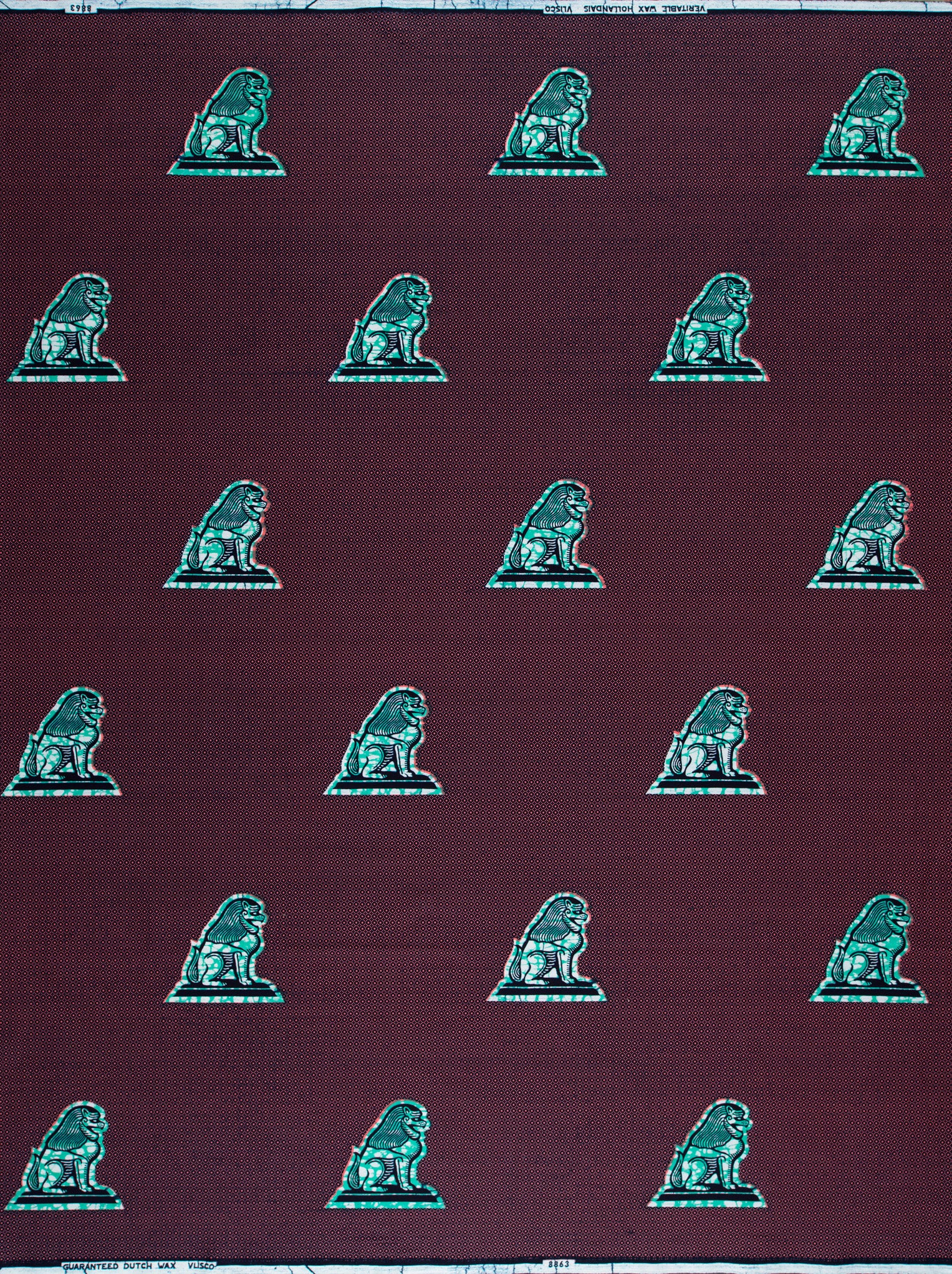 Wax Hollandais | VL08863.084 | I am sitting at my Gate, Lion of Judah, Lion's Head, The Force