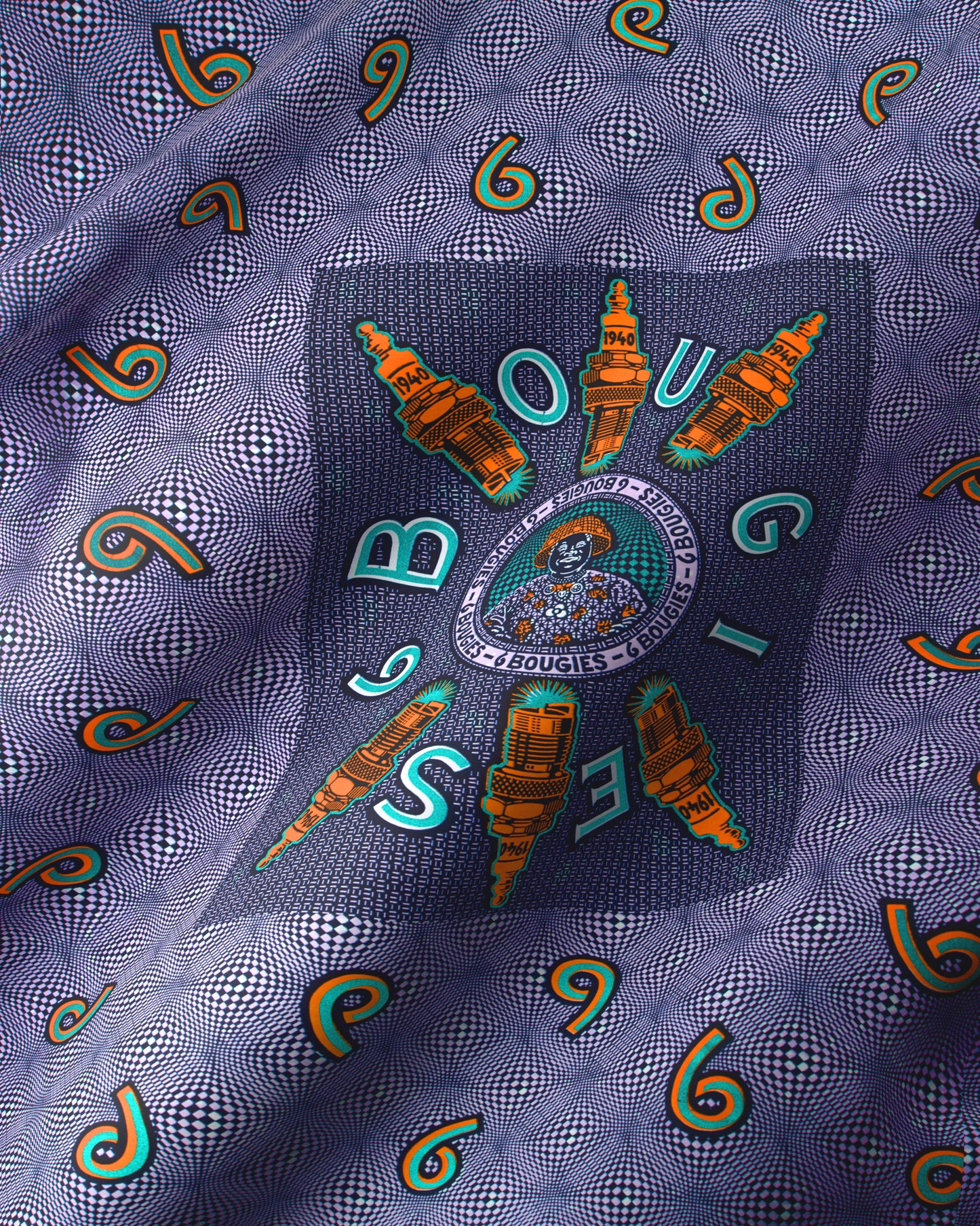 Wax Hollandais | VL0H313.153 | Blue Embellished