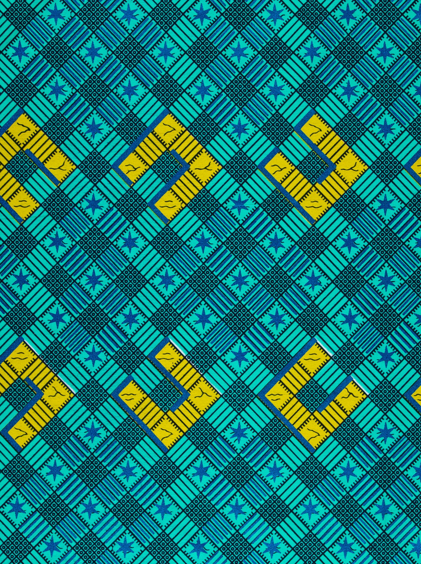 Wax Hollandais | VL44050.388 | Royal Blue Embellished