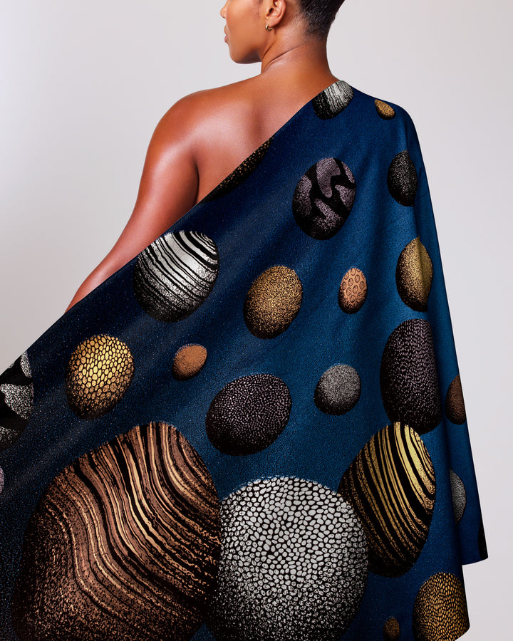 Wax Hollandais | VLA2104.034 | Royal Blue Embellished