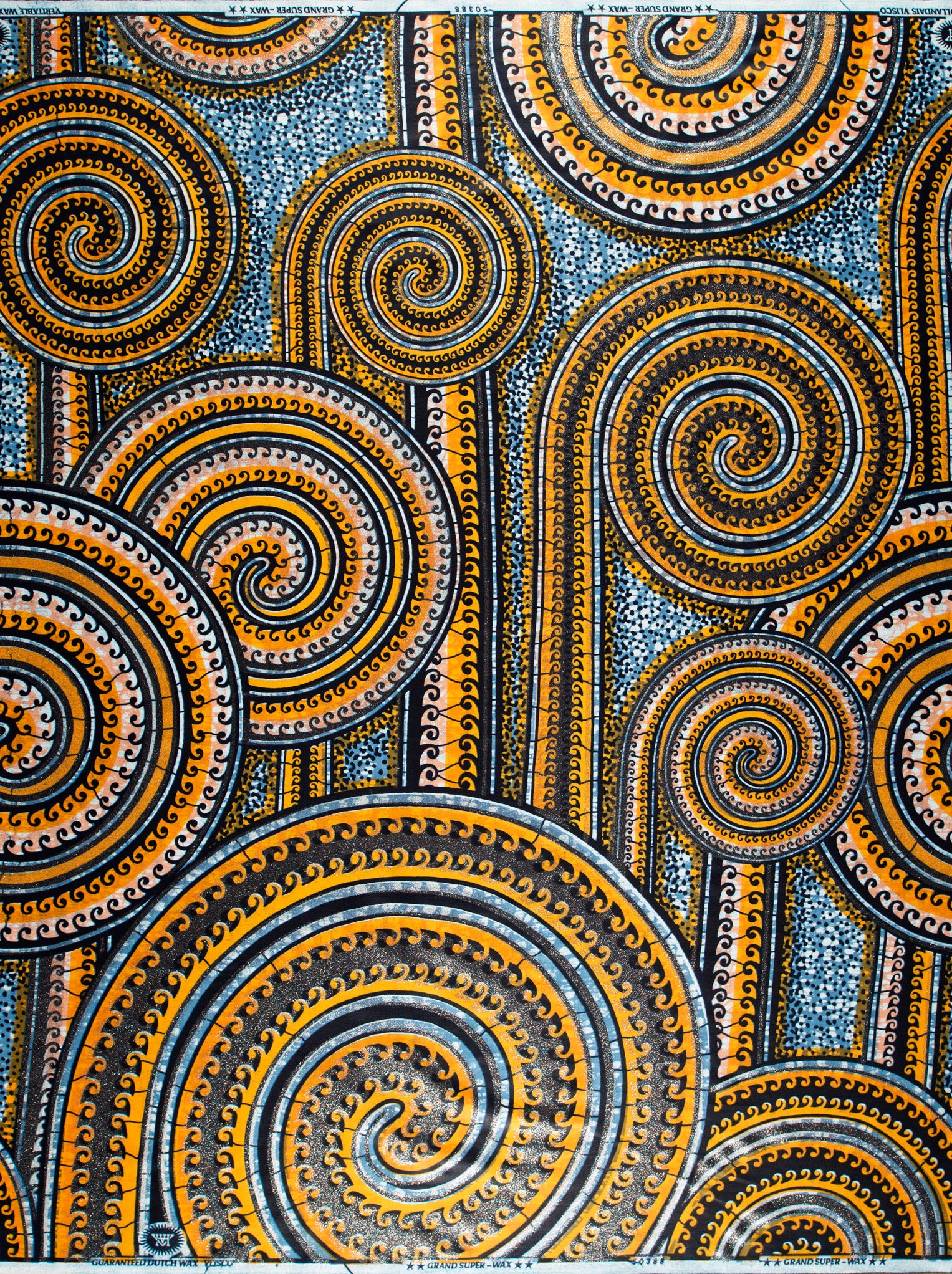 【GOLD WAX まとめて】 Grand Super-Wax | VLS0388.006 | Blue-Copper Shine Embellished – Vlisco