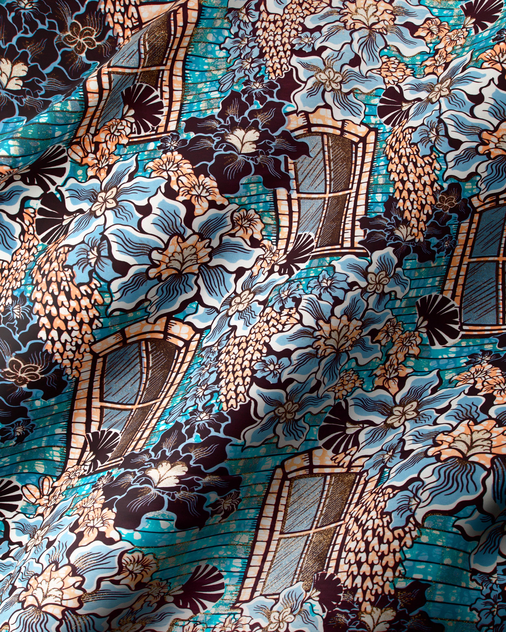 Grand Super-Wax | VLS7072.008 | Gold Glitter Embellished – Vlisco