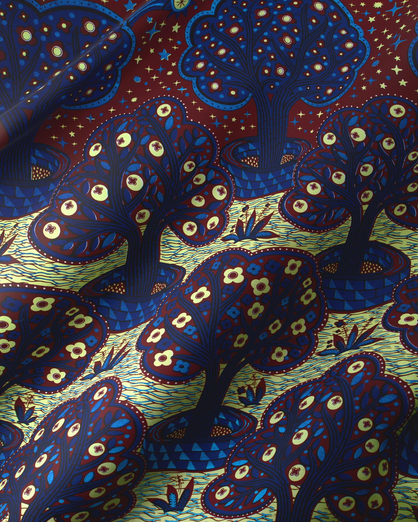 Wax Hollandais | VLW5403.002 | Orné de Bleu Royal