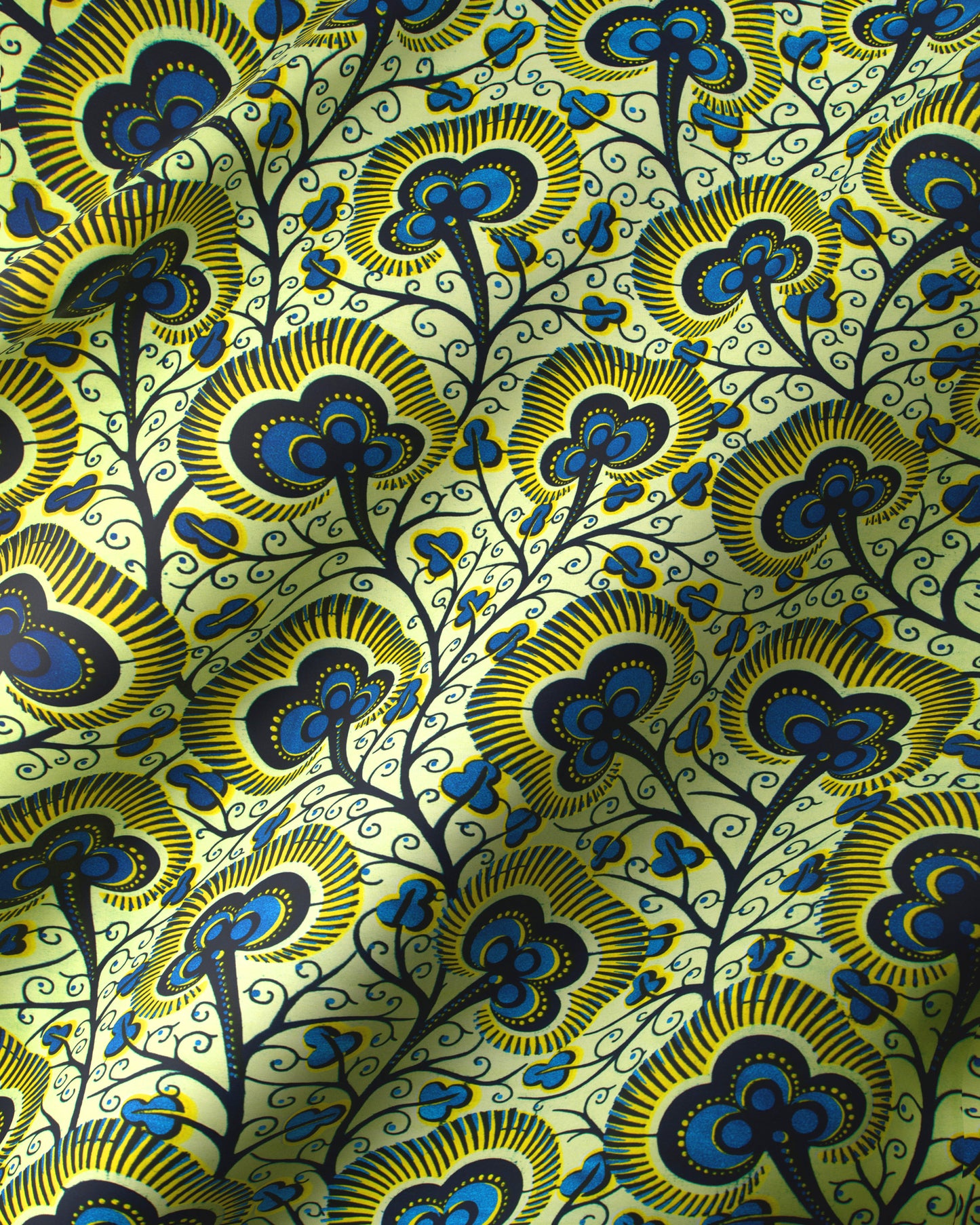 Wax Hollandais | VLW7374.013 | Royal Blue Embellished